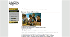 Desktop Screenshot of camp.drivenrobotics.com